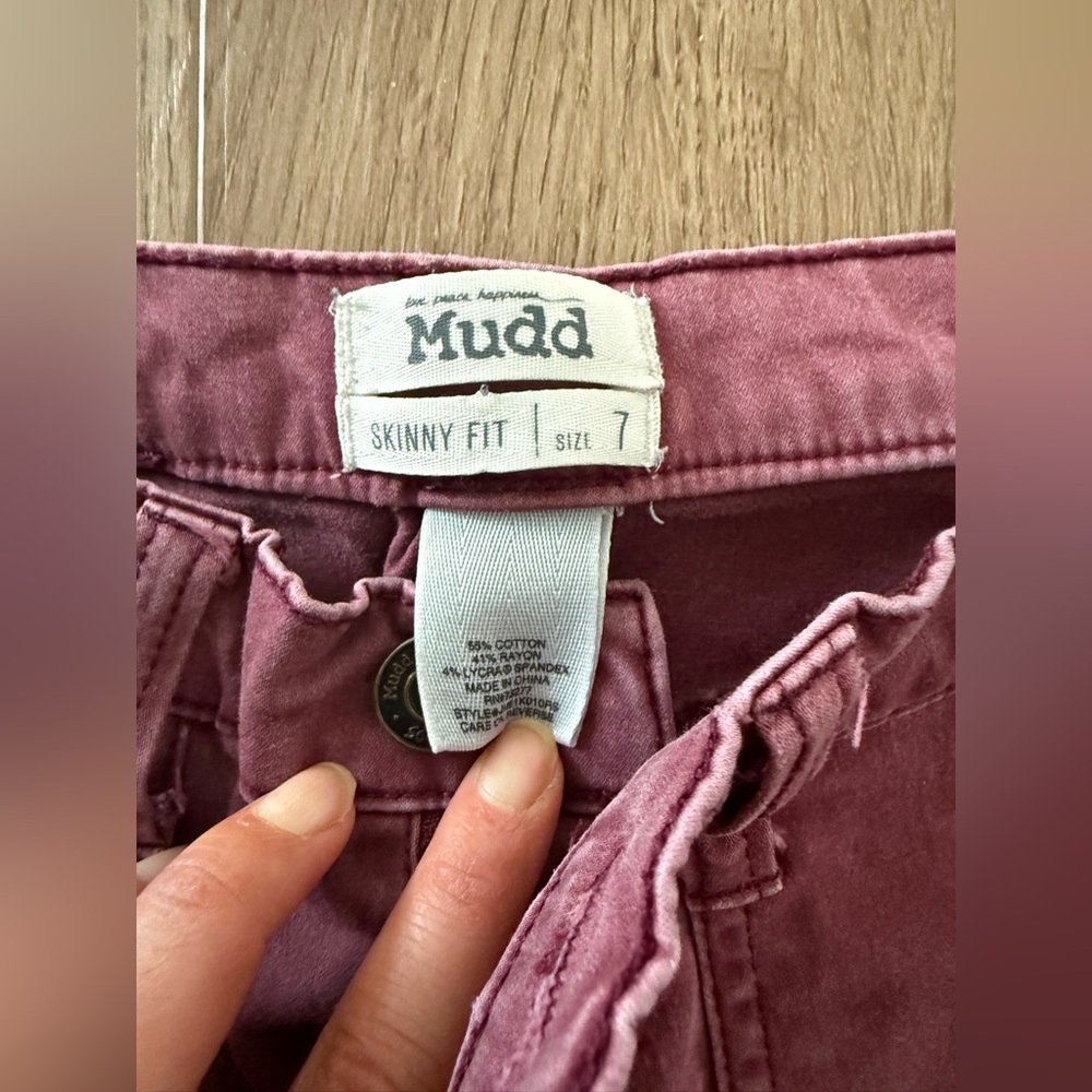 Mudd Y2K Skinny Jean Pink Pants - Picture 6 of 9